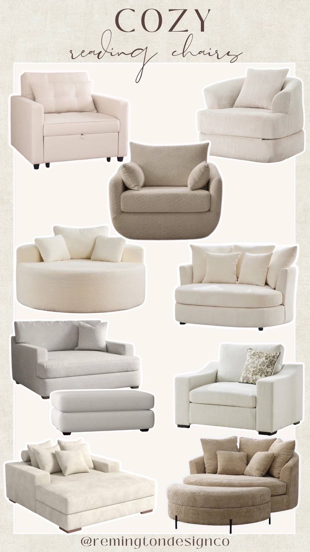 Cozy reading chairs! 

Accent chairs 
Reading nook complete



#LTKmomlife #LTKHome #LTKSeasonal