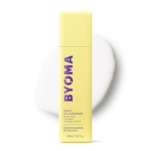 BYOMA Milky Oil Cleanser - Hydrating Facial Cleanser for Skin Barrier Repair - Tri-Ceramide Face Wash for Sensitive Skin & All Skin Types - Deeply Hydrated Skin, No Oily Residue - 3.38 fl oz | Amazon (US)