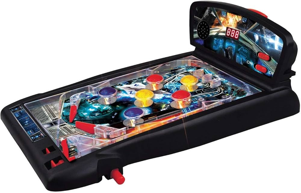 New Era Pinball Game Black – Interactive Tabletop or Floor Arcade Pinball Machine for Kids & Ad... | Amazon (US)