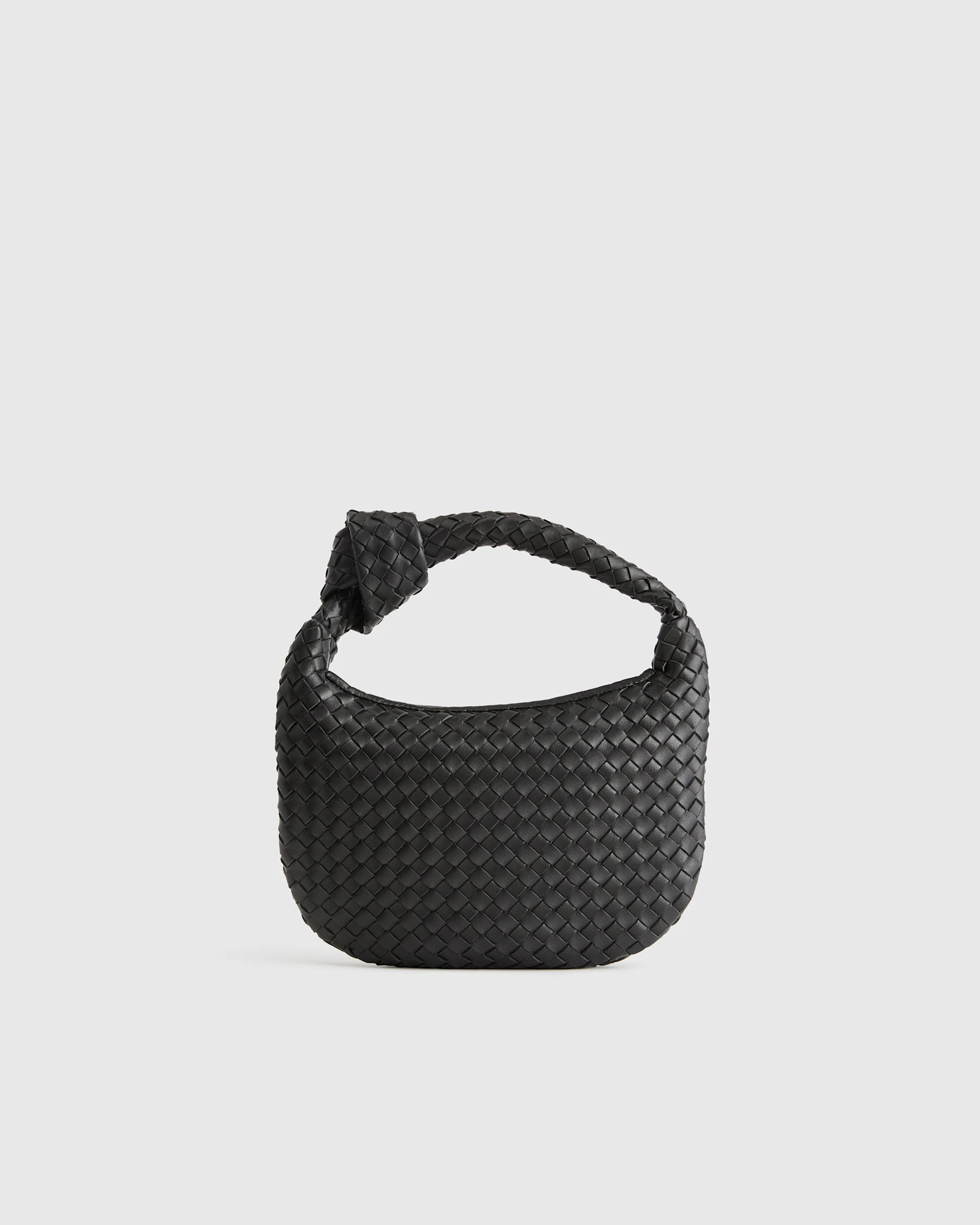 Italian Leather Handwoven Mini Hobo Bag | Quince