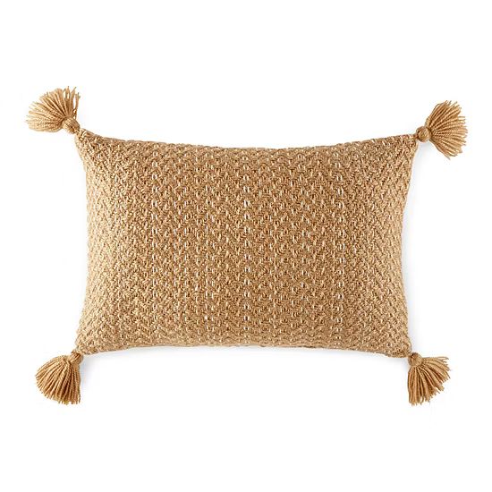 Distant Lands 12x18 Natural Weave Rectangular Outdoor Pillow | JCPenney