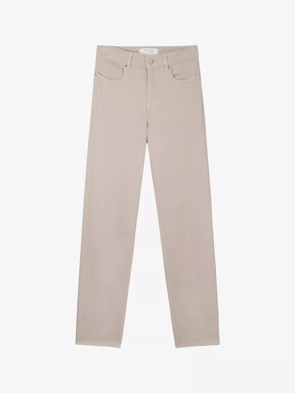 Brompton slim-leg mid-rise linen jeans | Selfridges