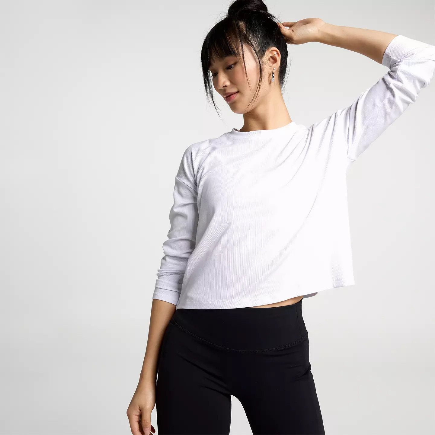 CALIA Women's Everyday Rib Boxy Long Sleeve Tee | DICK'S Sporting Goods