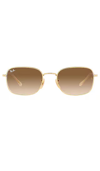 Ray-Ban Rectangle in Metallic Gold. | Revolve Clothing (Global)