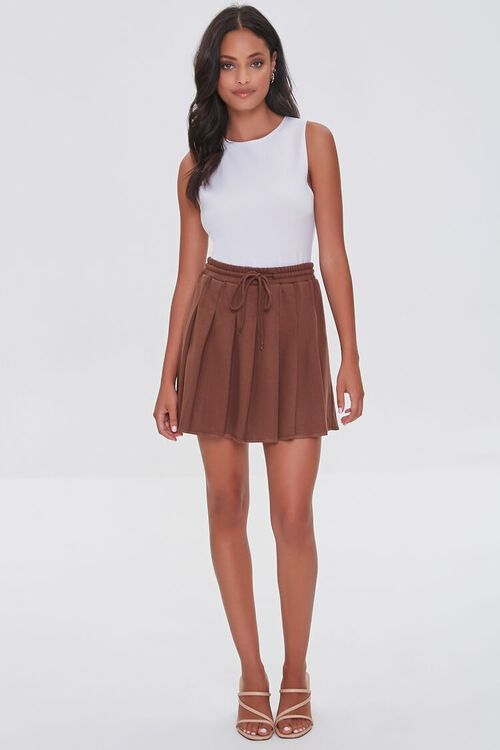 Pleated French Terry Skirt | Forever 21 (US)