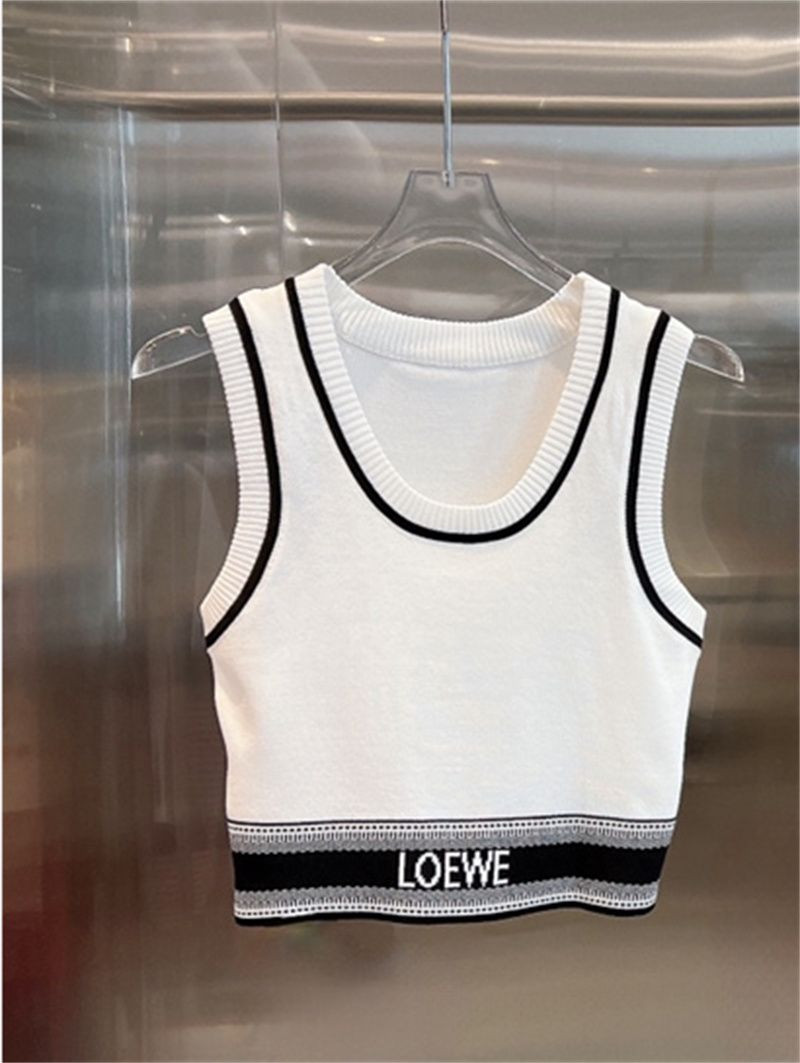 Brand Dupe Womens Tanks & Camis Anagram Embroidered Cotton Blend Tank Top Shorts Designer Nylon Y... | DHGate