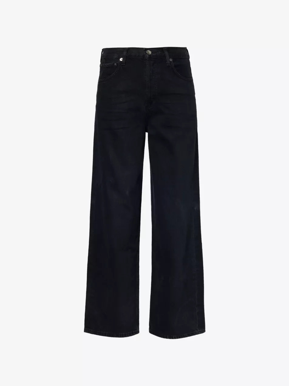Ren Wide-Leg High-Rise Cotton Denim Jeans | Selfridges
