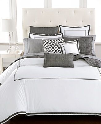 Hotel Collection Embroidered Frame Bedding Collection, Created for Macy's & Reviews - Designer Be... | Macys (US)