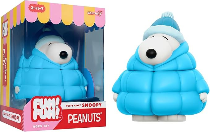 Super7 Fun! Fun! Peanuts Snoopy (Puffy Coat) Vinyl Figure - 5" Peanuts Action Figure - Classic Ca... | Amazon (US)