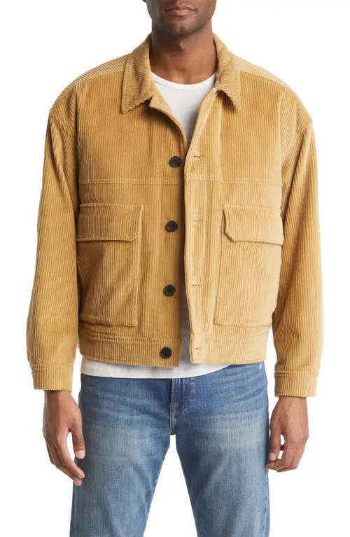 FRAME Corduroy Jacket in Camel at Nordstrom, Size Medium | Nordstrom
