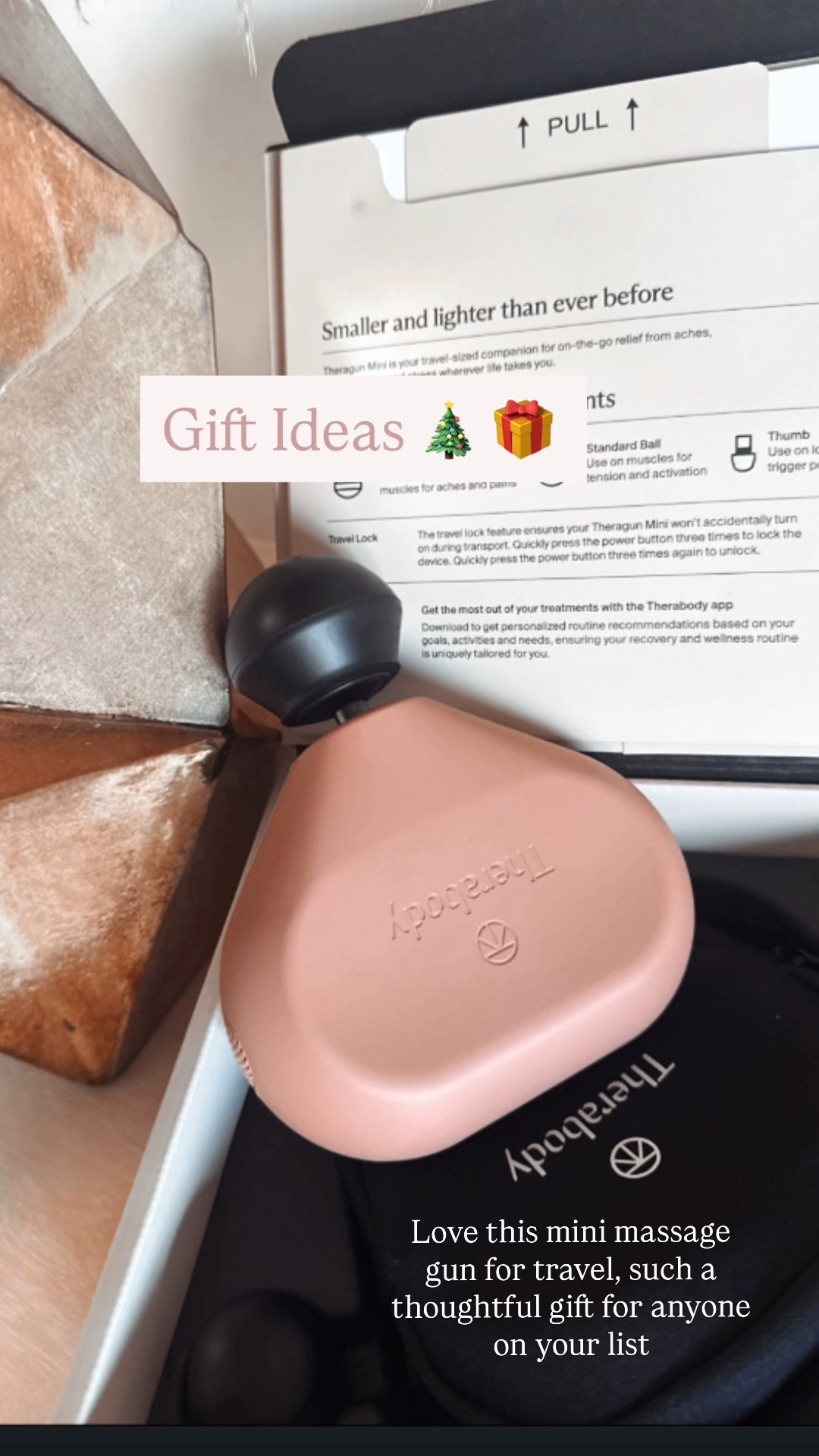 I had the standard size TheraGun and I decided to get the mini for travel or to keep in my tennis bag, the deals they have right now are so good! This version is so light weight and quiet, you could use it anywhere! ✈️ 


#giftideas #giftsforher #fitness #recovery #massagegun #therapy 


#LTKGiftGuide #LTKHoliday #LTKCyberWeek