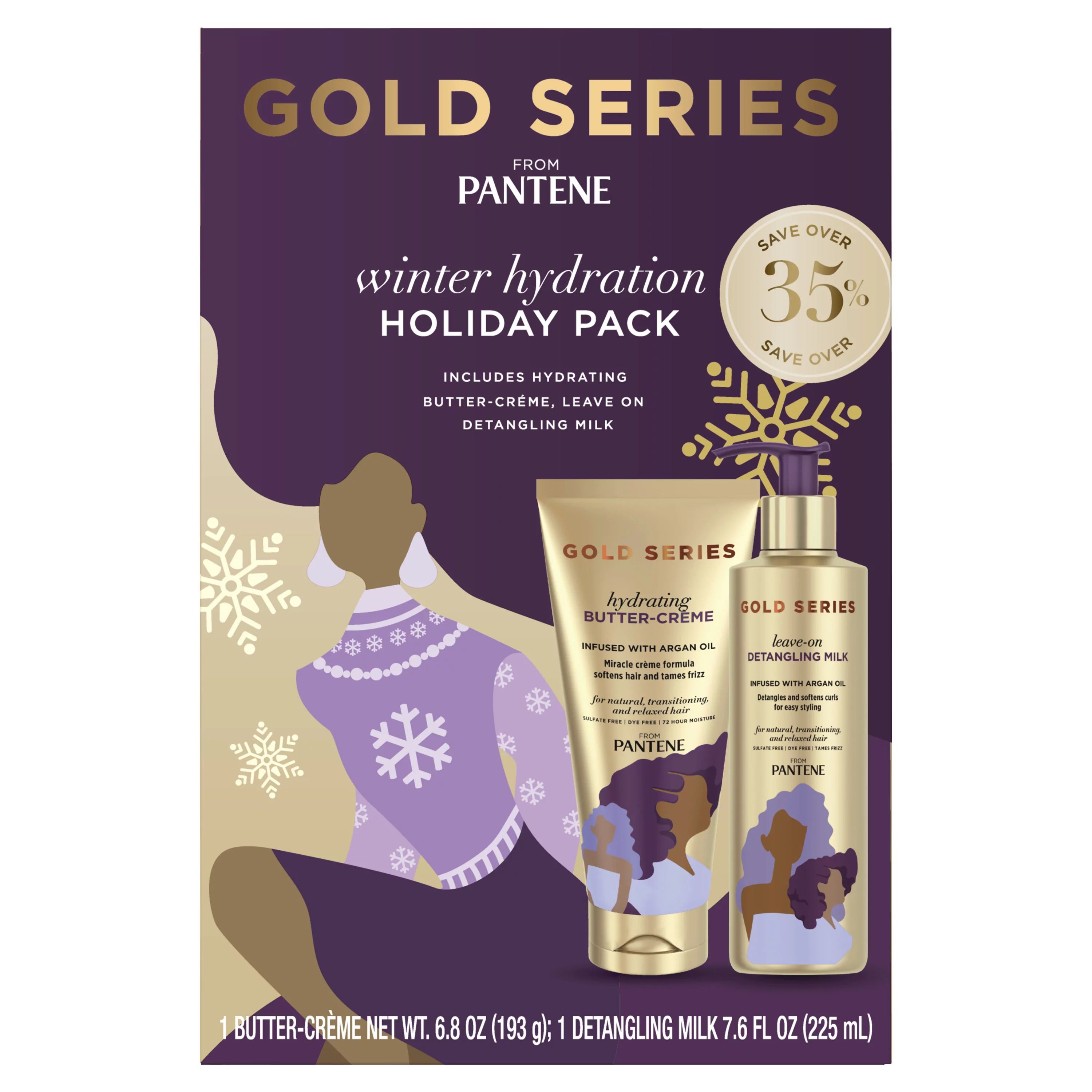 ($19 Value) Pantene Gold Series Hair Care Gift Set, 2 Pieces | Walmart (US)