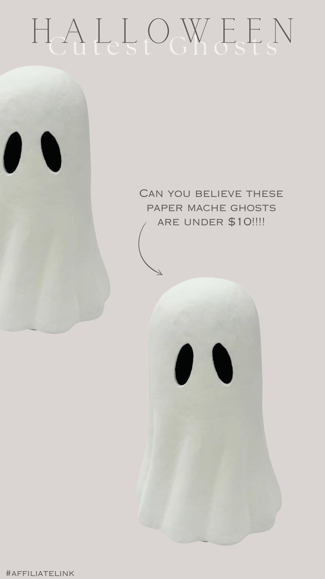 How cute are these paper mache ghosts! And under $10!!!!!! 👻 

Also comes in black and terracotta! 



#walmartfind #walmart #walmarthome #halloween #halloweendecor #halloweenaesthetic #halloween
#halloween2025