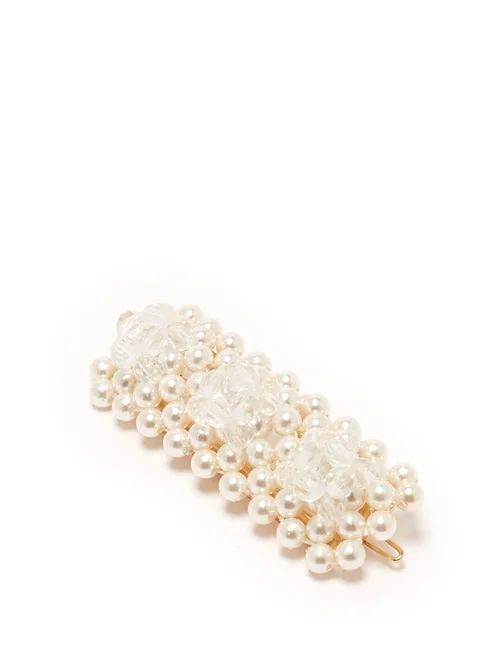 Shrimps - Antonia Bead Embellished Hair Clip - Womens - Pearl | Matches (US)