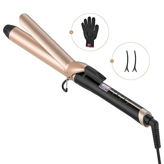 Anjou Curling Iron 1.25 inch with Tourmaline Ceramic Coating, Hair Curling Wand with Anti-scaldin... | Amazon (US)