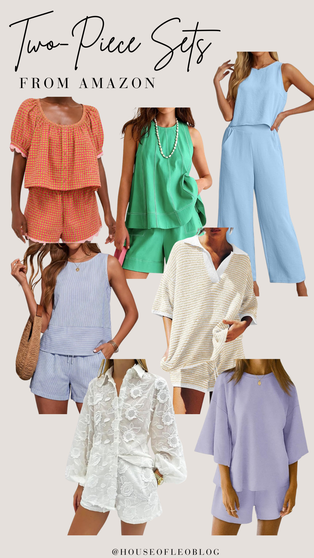 I've been loving two-piece sets for summer, here are some of my favorites from Amazon!  

 