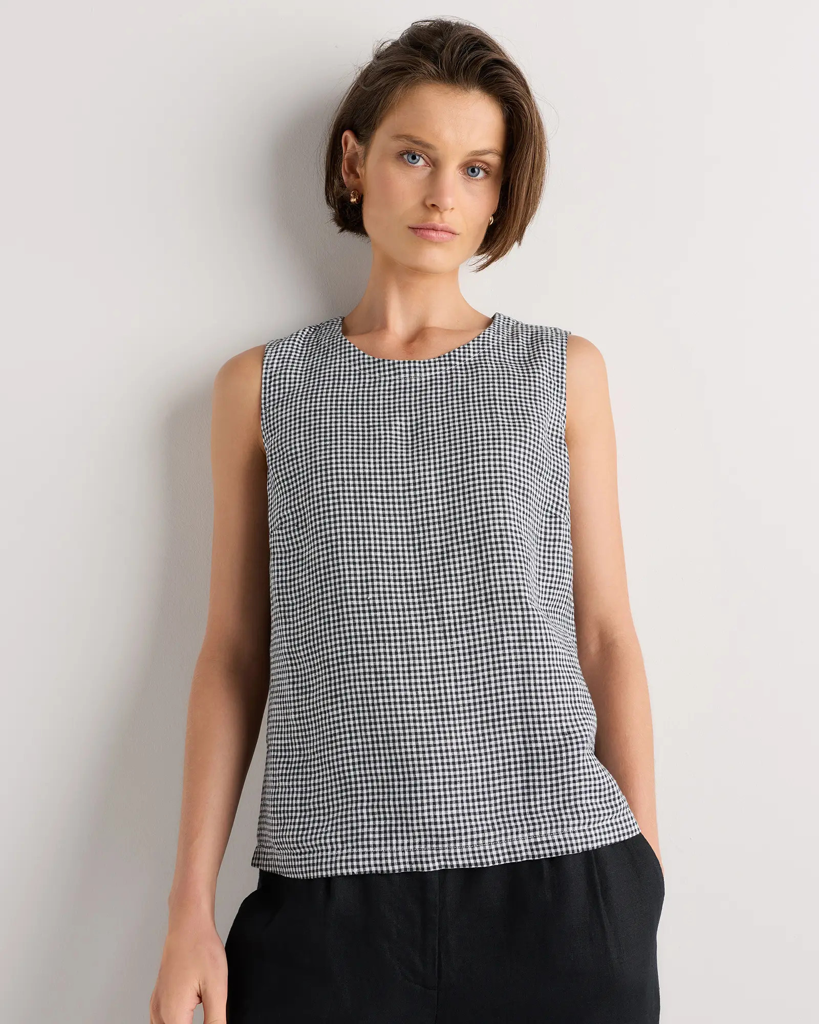 100% European Linen Tank | Quince