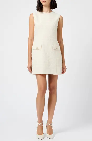 Structured Sleeveless Tweed Minidress | Nordstrom