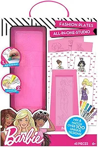 Barbie Fashion Plates All in One Studio Sketch Design Activity Set – Fashion Design Kit for Kid... | Amazon (US)
