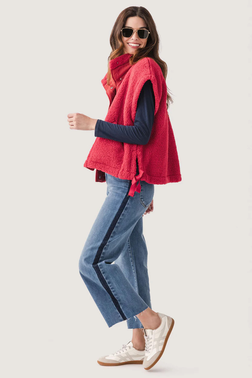 Risen Moxie Tuxedo Palazzo Crop Jeans | Social Threads