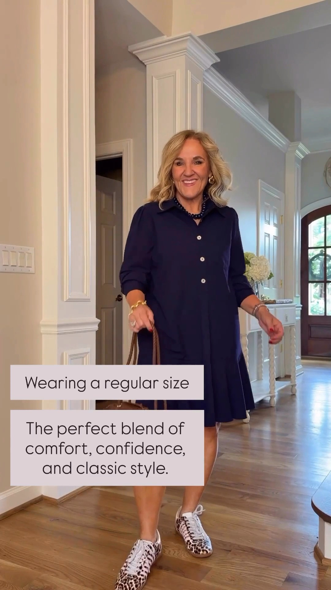 This navy shirt dress is the perfect blend of comfort, confidence, and timeless style. Easy to dress up or down with sneakers, flats, or sandals, it's a versatile piece you'll reach for all season long.

💡 LTK MADE EASY
❤️ Heart = Support my posts!
🔖 Save = Get sale & restock alerts
📋 Lists = Keep favorites organized
📲 Share = Send lists and products to a friend. Hello, Christmas List!
💬 Comment = Ask me anything about what I'm wearing.:-)

#LTKootd #LTKdayinmylife #LTKOver40