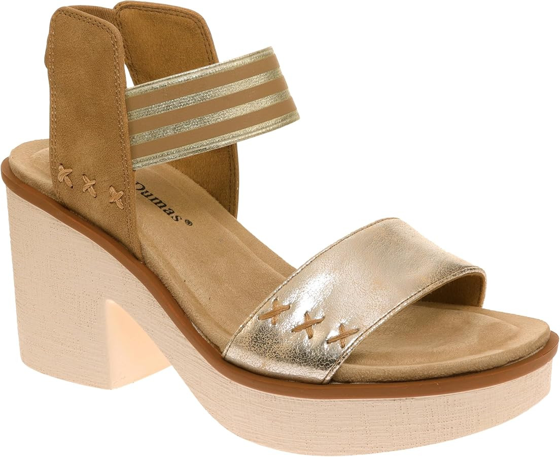 Pierre Dumas Women Open Toe Ankle Strap Platform Chunky Heeled Sandal | Amazon (US)