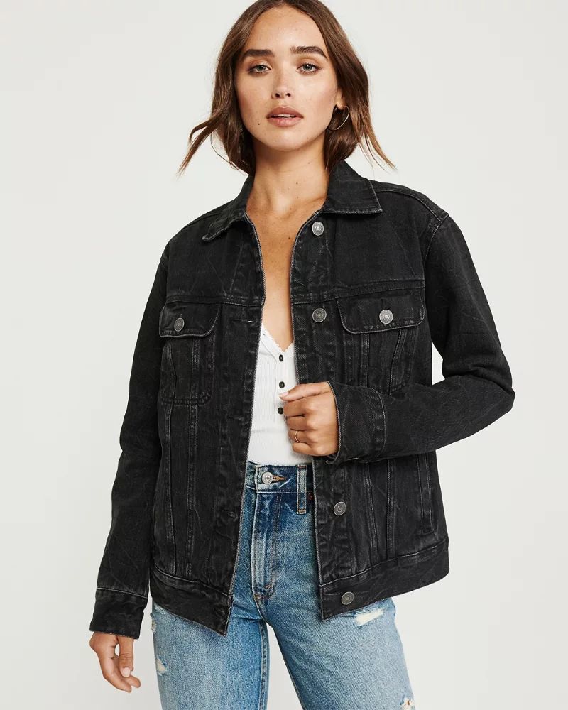 Oversized Denim Jacket | Abercrombie & Fitch US & UK