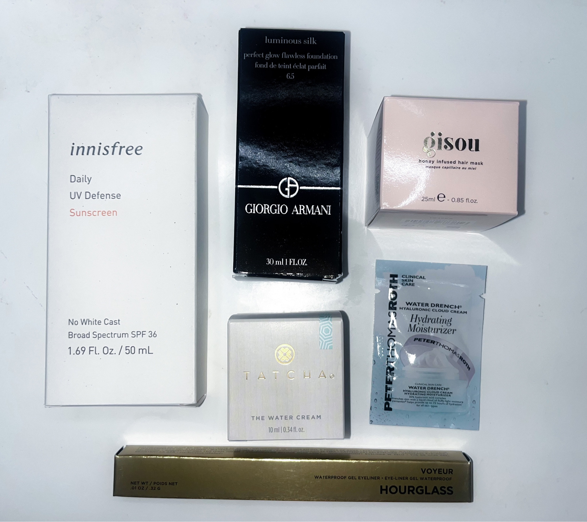 Sephora mini haul 🖤

Innisfree sunscreen, Armani Luminous Silk Foundation in 6.5, Mini Tatcha Water Cream, Trial Size of Gisou Honey Infused Hair Mask, Hourglass Voyeur Waterproof Gel Eyeliner in Cave, and a Sample of Peter Thomas Roth Hydrating Moisturizer. 💋🤩🛍️

#LTKbeauty #LTKSeasonal