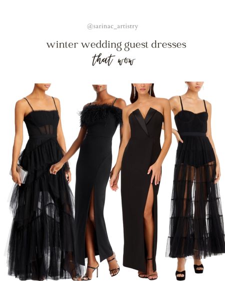 Absolutely stunning winter wedding guest dresses.

If I had a wedding to go to, these would be my options! The perfect black statement party dress to wear to any affair this season.



#LTKparties #LTKSeasonal #LTKstyletip