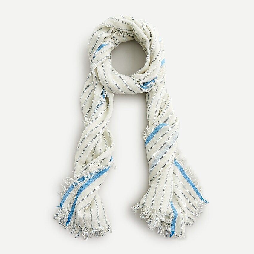 Lightweight wool scarf with eyelash fringe | J.Crew US