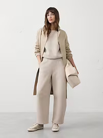 Slim Barrel High-Rise Scuba Pant | Banana Republic Factory