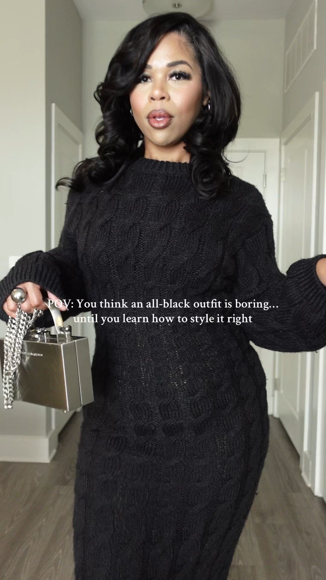 All black doesn’t have to be boring! Switch it up with different textures, patterns, and accessories! 🙌🏽

#LTKStyleTip #LTKSaleAlert #LTKFindsUnder50