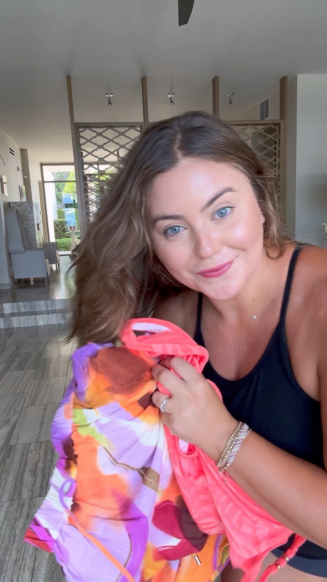 Let’s get dressed for the pool 👙🌈☀️ wearing size 16Plus in swimsuit & 18 in pants. Use CARALYN at Cakes Body. 

#LTKSwim #LTKMidsize #LTKTravel