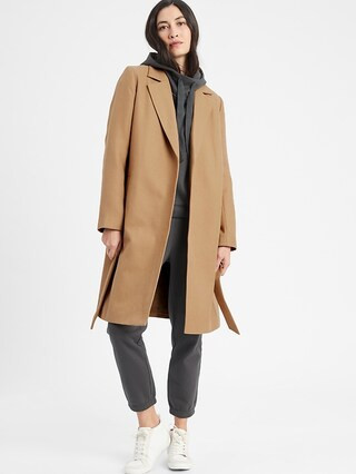 Twill Long Trench Coat | Banana Republic Factory
