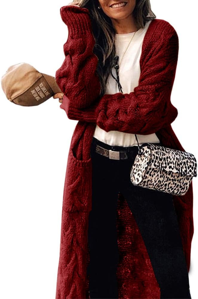 ZIWOCH Long Cardigan Coats Sweater | Amazon (US)