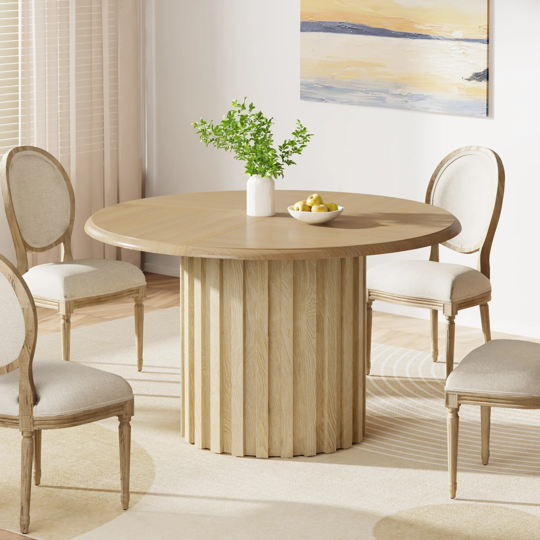 Mountview Round Metal Base Dining Table | Wayfair North America