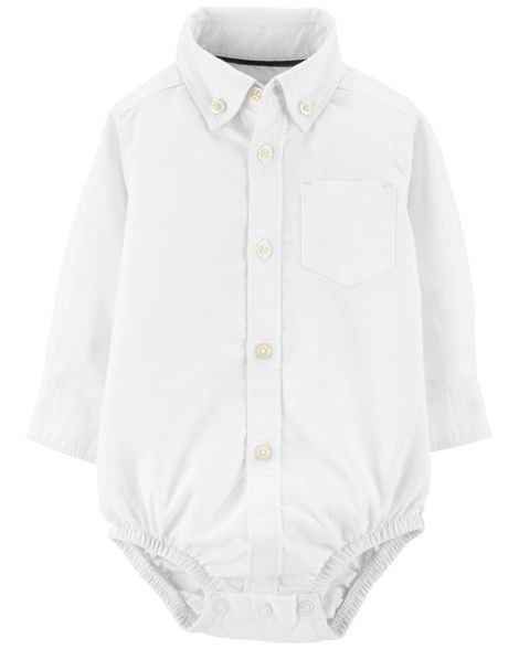 Oxford Button-Front Bodysuit | Carter's