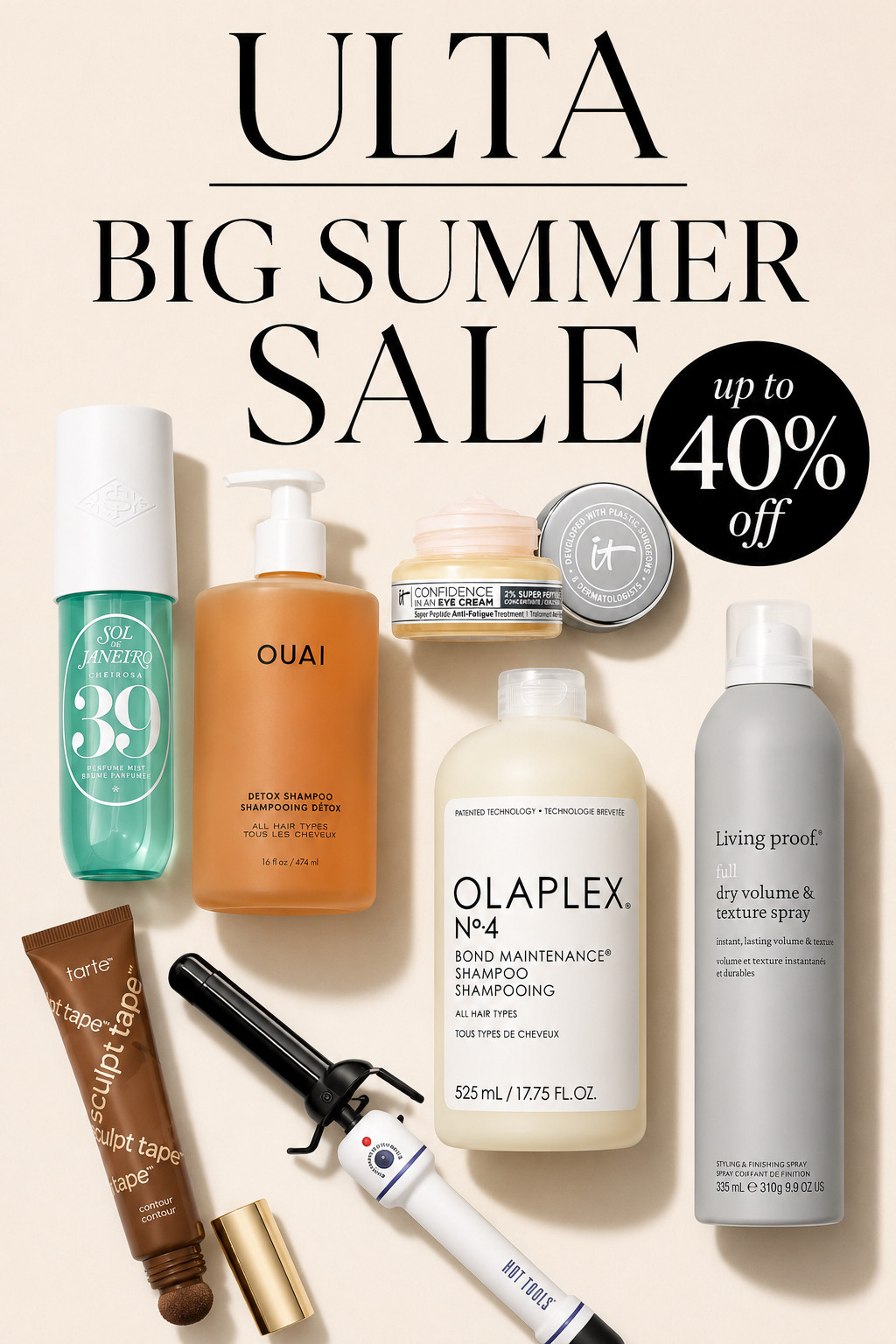 Ulta is having a huge summer sale! Up to 40% off!  

 #LTKgrwm #LTKSaleAlert #LTKBeauty