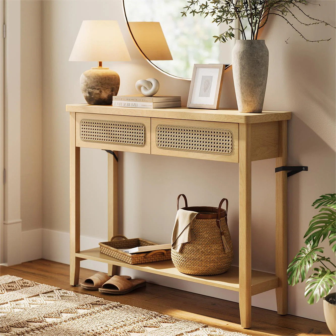 Bay Isle Home 39.4" Console Table With 2 Drawers | Wayfair | Wayfair North America