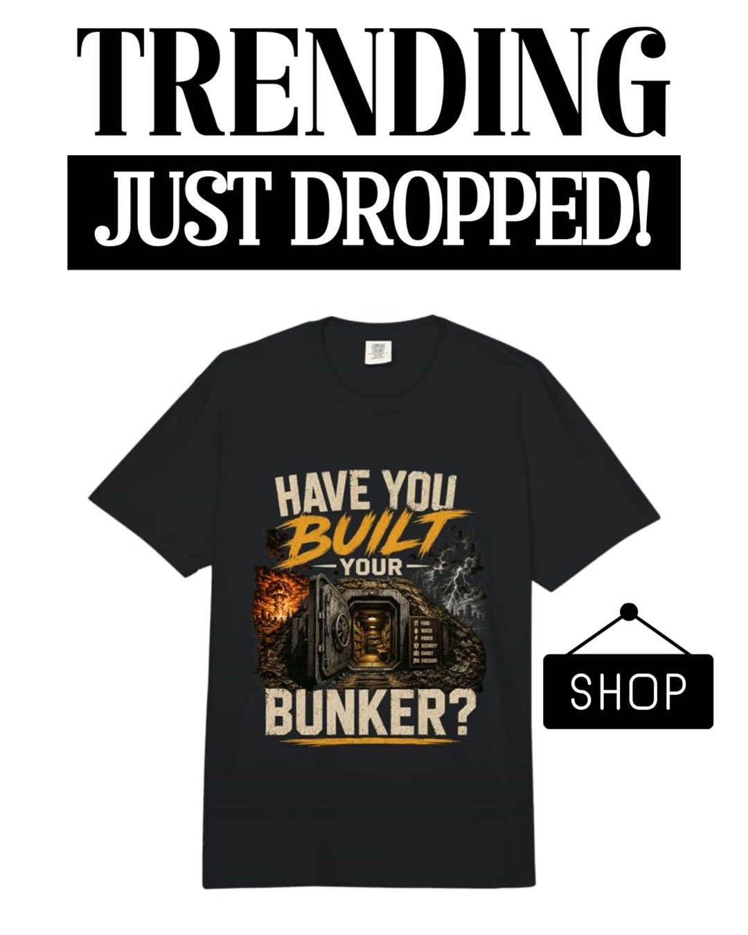 🚨 If you've been seeing everyone talk about bunkers lately, this hilarious design is a total conversation starter! 😂 Featuring the phrase "Have You Built Your Bunker?", it's the perfect mix of humor, sarcasm, and preparedness vibes. Whether you're a prepper or just surviving everyday life, this one is guaranteed to get laughs and attention!

#LTKFinds #LTKStyleTip #LTKGiftGuide #LTKMensFashion #LTKUnder50 

 #LTKootd #LTKSeasonal #LTKMens