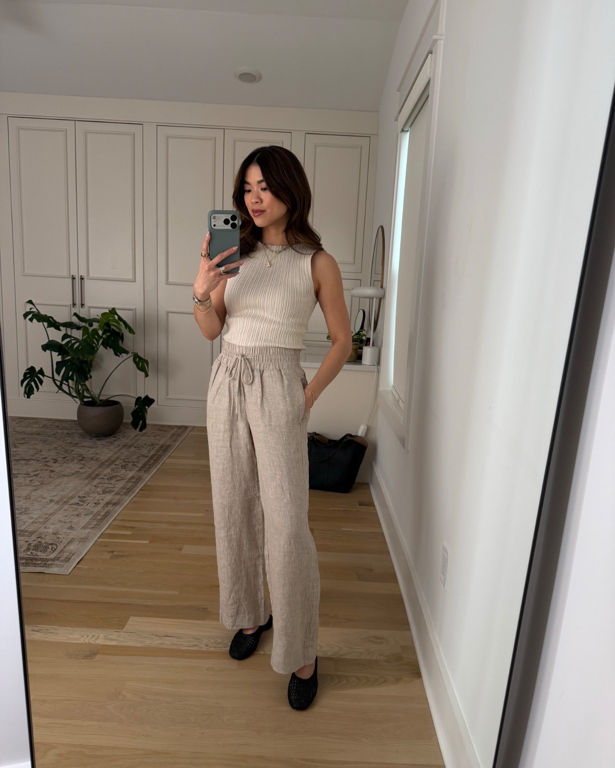 Sizing info: 
•pants size XS in 28in inseam in flax
•tank size XS
@Quince  

petite fashion, get dressed with me, outfit inspiration, ootd, nashville outfit, Nashville influencer, petite style, vacation style, casual outfits, mom style, petite pants, spring outfits, spring outfit info, spring pants, spring outfit idea, spring top, spring tank, spring shoes, linen pants, quince, quince top 

 

#LTKootd #LTKmomlife #LTKPetite