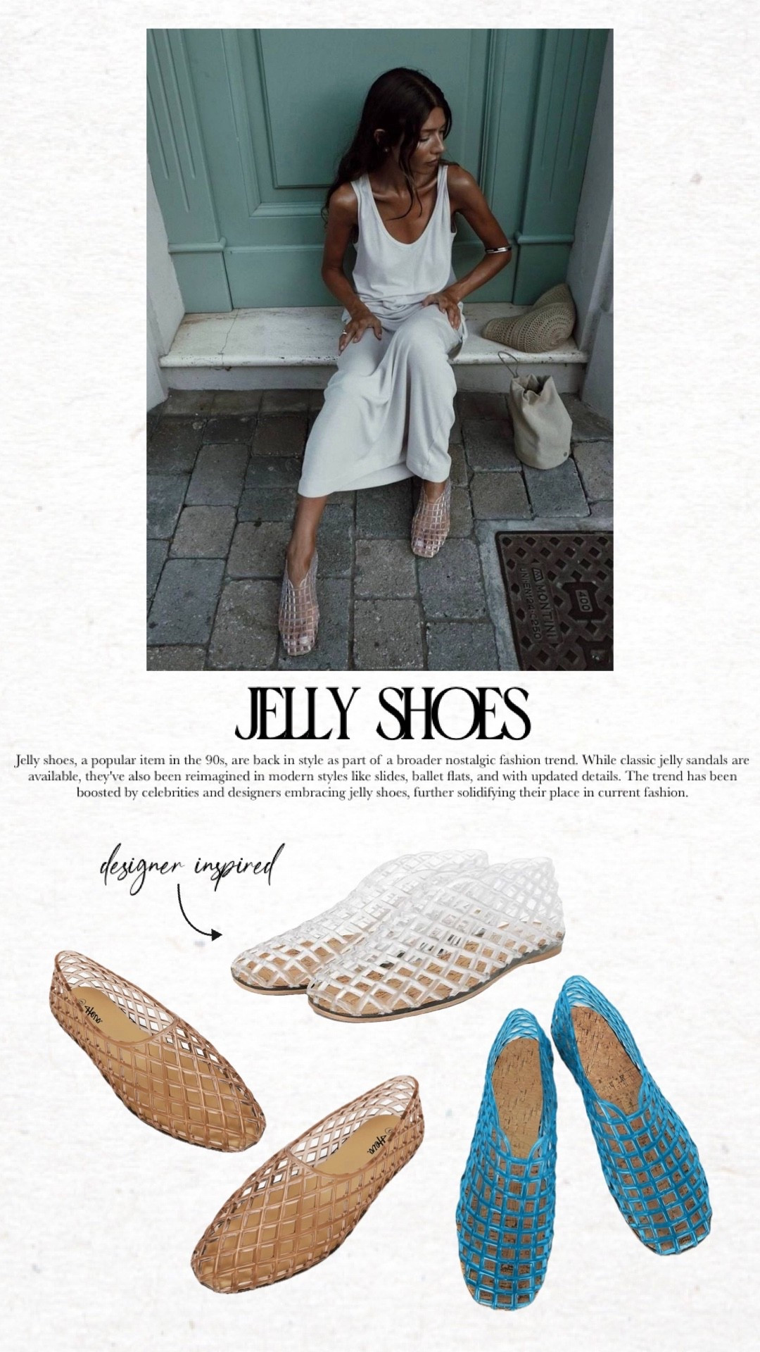 Jelly flats and heels 🪼

#jellyflats #jellyshoes #jellyheels #gucci #flats heels sandals 

#LTKMothersDay #LTKgrwm #LTKFestival