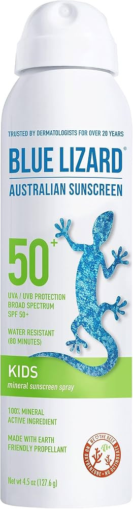 Blue Lizard Kids Mineral Sunscreen Spray - SPF 50+ - 4.5 oz | Amazon (US)