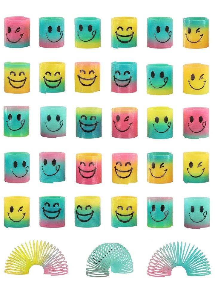 10pcs Plastic Cartoon Design Spring Toy | SHEIN