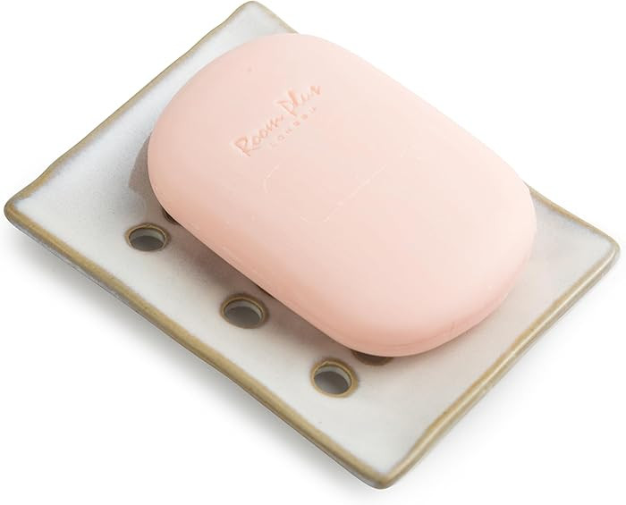 Soap Dish with Self Drain, Bar Soap Holder for Bathroom and Kitchen Sink, Rectangular Soap Dishes... | Amazon (US)