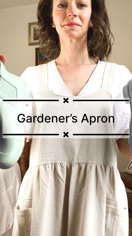 Gardeners apron for summer!
Summer outfit. Garden outfit. Petite outfit. Amazon outfit. 

#LTKVideo #LTKOver40 #LTKSeasonal