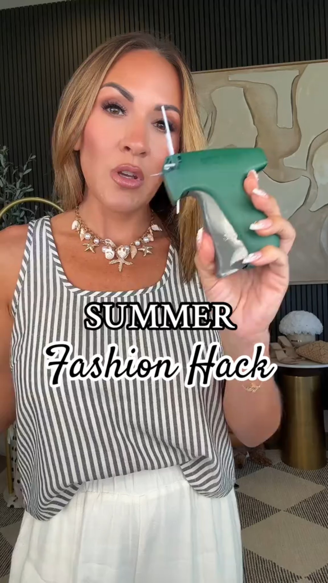 Micro stitch gun = my summer secret weapon 😮‍💨🙌🏼

I used it to secure my tank to my bra straps so nothing slips, shifts, or peeks out… especially with those summer tops that never stay in place.

No safety pins, no sewing, no fuss. Just genius.

This is your sign to add it to cart

I’m 5’2” | 130 lbs | 34DD | 25” waist
Wearing a Small in the tank

#amazonhack #fashionhack #microstitchgun #affliate #summeroutfittips #hack #amazonfinds #styleover40 #petitefriendly #brahack #summerstyle #amazonfavs