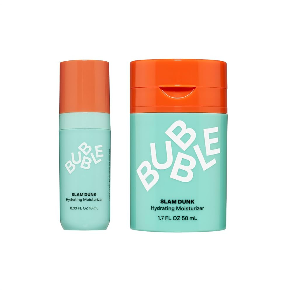 Bubble Skincare Slam Dunk Bundle - Hydrating Face Cream for Dry Skin Made with Vitamin E + Aloe V... | Amazon (US)