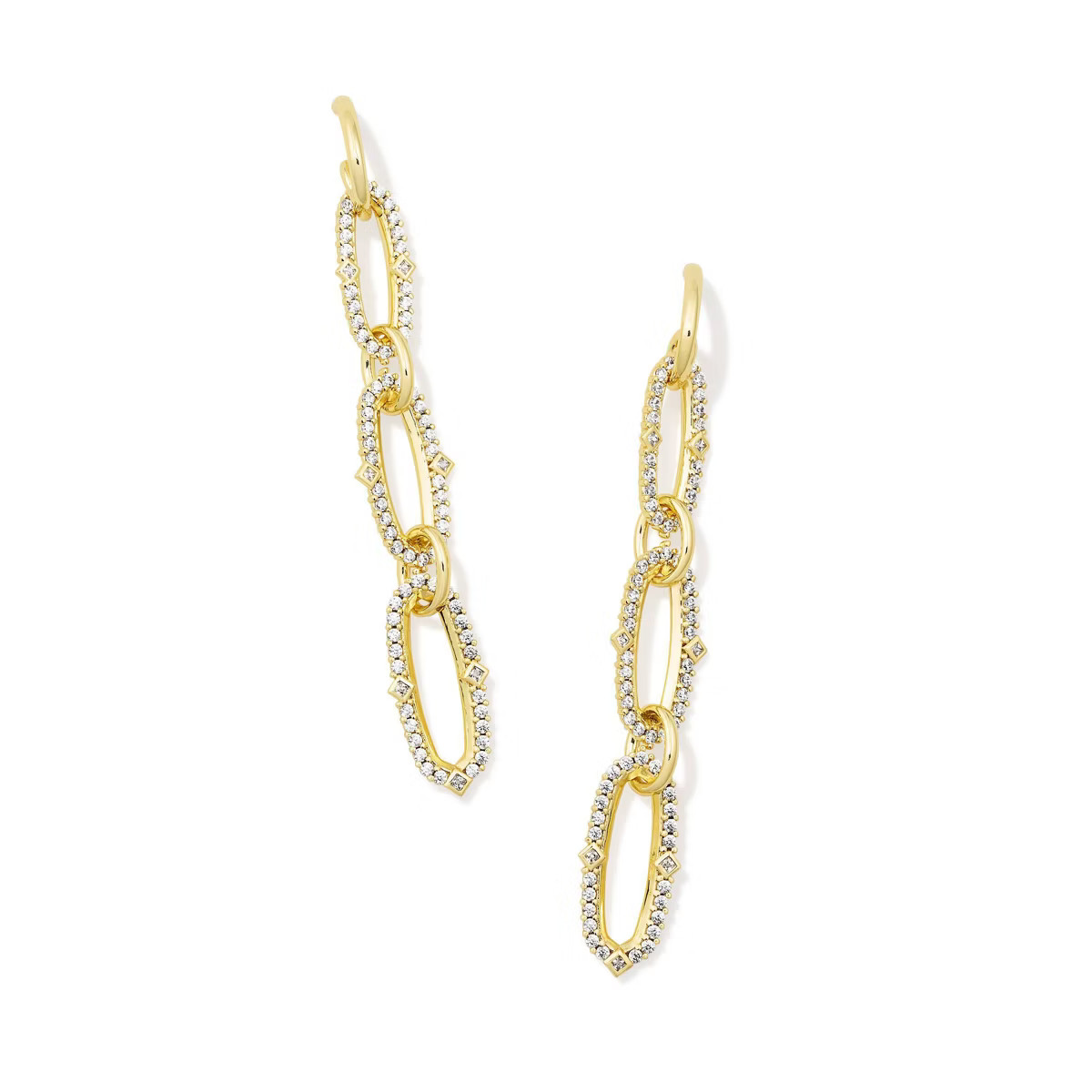 Kendra Scott Kadyn Linear Earrings - Gold/White | Target