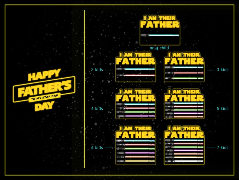 Father's Day Gifts From Kids, I Am Their Father, Personalized Gifts for Dad, Night Light W Kids N... | Etsy (Global)